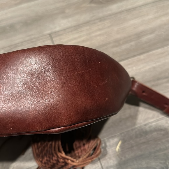 Lucky Brand woven braid brown leather shoulder bag. - Picture 11 of 12